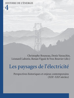 cover image of Les paysages de l'électricité